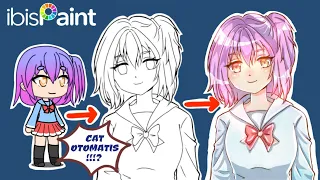 MEWARNAI OTOMATIS!!? Tutorial Fitur Cat Otomatis di Ibis Paint X