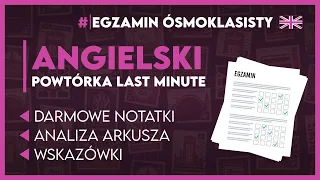 POWTÓRKA Z ANGIELSKIEGO ✨ To MUSISZ WIEDZIEĆ przed egzaminem! ✅️ | Egzamin Ósmoklasisty 2026