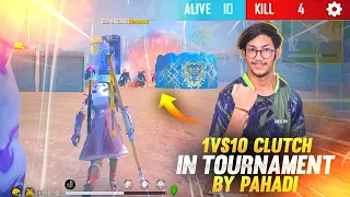 1 vs 10 IMPOSSIBLE BOOYAH IN TOURNAMENT - GARENA FREEFIRE