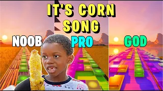 It's Corn Song 🌽 - Noob vs Pro vs God (Fortnite Music Blocks)