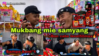 GW TERIM4 TANGTANGAN KALIAN | MUKBANG MIE GILA + BON CABE🌶️LEVEL50MaX🔥