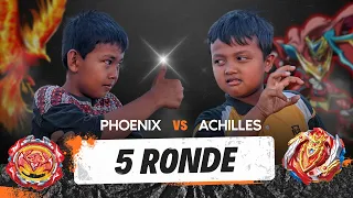 Tanding Adu Gangsing Beyblade 5 Ronde Battle Tournament Gasing