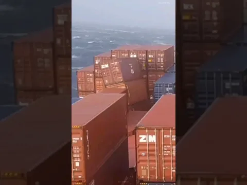 Container in Ocean Sea #shorts