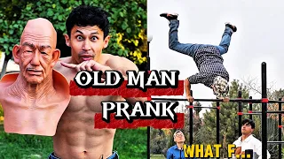 OLD MAN STREET WORKOUT PRANK: WHEN GRANDPA FIGHTS BACK: THE ULTIMATE PLAYGROUND PRANK