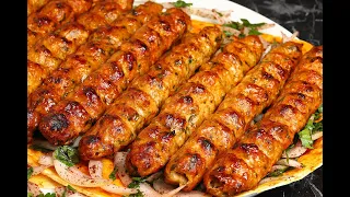 كباب الدجاج المشوي بالفرن وبقوام متماسك وبتتبيلة جدا مميزة والطعم أكثر من رائع