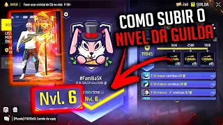 NOVO MÉTODO! COMO SUBIR O NIVEL DA GUILDA RAPIDO UPAR 2025 AUMENTAR LEVEL NOVA ATUALIZAÇÃO FREE FIRE