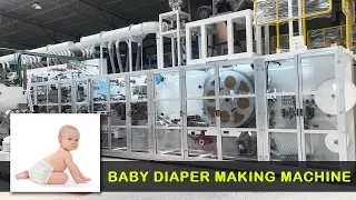 Fully Automatic Baby Diaper Making Machine | Diaper Manufacturing Plant