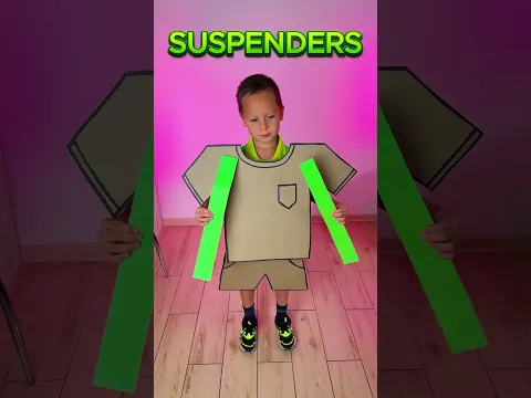 Cardboard Clothes 📦 Kids Explore English Clothing Words!