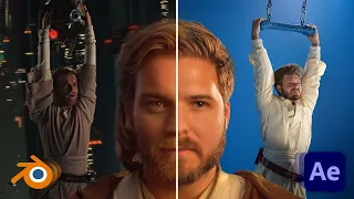 Recreating the Obi-Wan Chase Scene / Blender & After Effects tutorial
