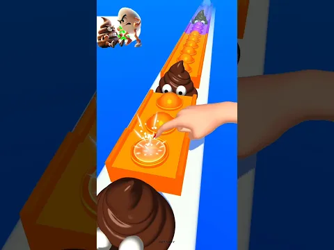 POOP vs EGG! The Funniest 3D ! 🤣💩🥚  Pop Runner 3D Fun #gaming #shorts #shortfeed #viralshorts