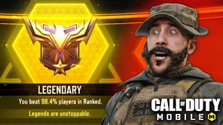 MY FIRST TIME hitting LEGENDARY in COD MOBILE!! (RANKED MULTIPLAYER)