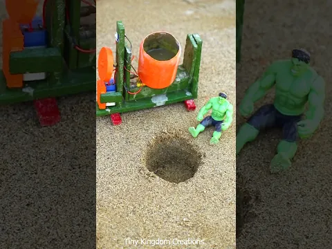 😱 Real Working Mini Tractor Making Cement Pillar | Amazing DIY Construction Machine 🚜 #youtubeshorts