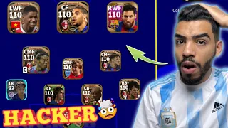 OMG!! I PLAYED VS A HACKER 😱 All players 110 rating in Efootball