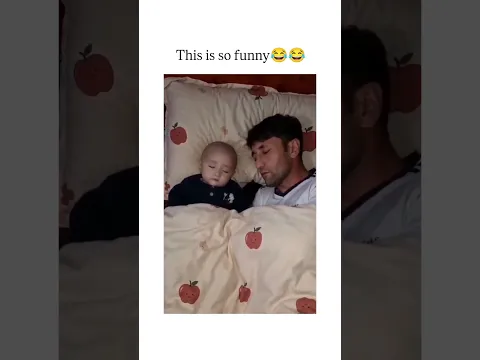 Funny Baby and Dad Video 🤣 #shorts #shortsfeed