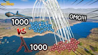 대박!! 이게 이긴다고!? 판처 1000발 vs 박격포 1000발 대결! Mortar vs Panzerfaust Battle !!