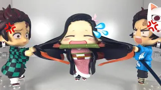 禰豆子で綱引きをする炭治郎⁉︎ 鬼滅の刃 【自作アニメ】【きめつのやいば】