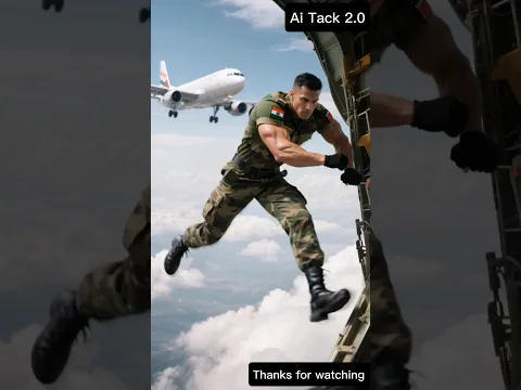 Wife in Danger… Soldier’s Most Daring Mid-Air Rescue Ever 🙏🚨 #aishorts #army #viral #trending #ai