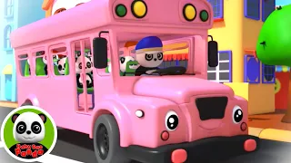 Wheels On The Bus Go Round and Round | Bus Song For Kids | Nursery Rhymes with Baby Bao Panda