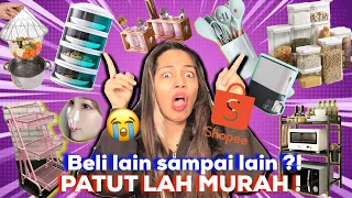 WEH ! Aku beli 40 kitchen gadget pelik kat shopee 😂 | SHOPEE HAUL ! | UNBOXING