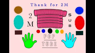 very relaxing POP tube sound and mixing of color 😎#asmr #colorfulpoptube #poptubesound #relaxing