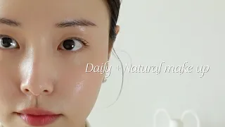 내추럴+뽀송 데일리 메이크업 (자연스러운게 좋아~) Natural makeup routine