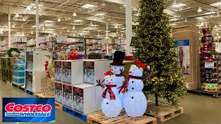 COSTCO CHRISTMAS DECORATIONS CHRISTMAS TREES DECOR ORNAMENTS SHOP WITH ME SHOPPING STORE WALKTHROUGH