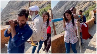 Mummy Papa ko leke kese jayenge pahad ki toch tak..#girnar