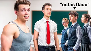 ¡Sus estudiantes le decían flaco, así que lo ayudé a ponerse en forma! 💪😎🔥