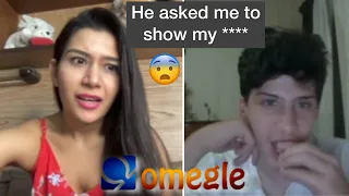 He asked me to show my b*** 🥵  | Indian girl on Omegle | Dhruvi Nanda
