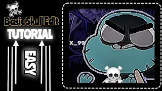 💛🌟 BASIC SKULL EDIT || TUTORIAL || CAPCUT 2025 💛🌟