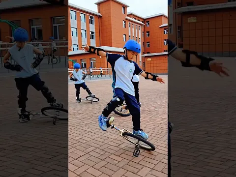 Competencia de bicicleta de una sola rueda 🚴‍♂️🏆🔥