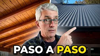 ✅ Cómo hacer un Techo de Madera y Chapa | Techados de Madera en 6 Pasos