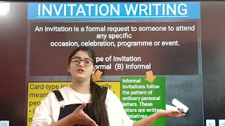 Invitation Writing|Invitation writing class 12|Invitation writing class 12 term 2|Invitation Format
