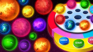 Learn Colors for Kids with Space Dancing Balls | Best Learning Videos for Toddlers by KidsCamp