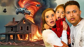 We SURVIVED a FIRE TORNADO 🔥🌪️ *It HIT our NEW House*
