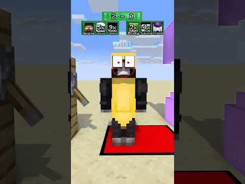 Anime Hero vs Villain, Italian Brainrot fusion - #shorts #minecraftanimation #gojo #goku