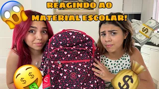 REAGINDO AO MATERIAL ESCOLAR DA MINHA MELHOR AMIGA @canalfamiliaporcides