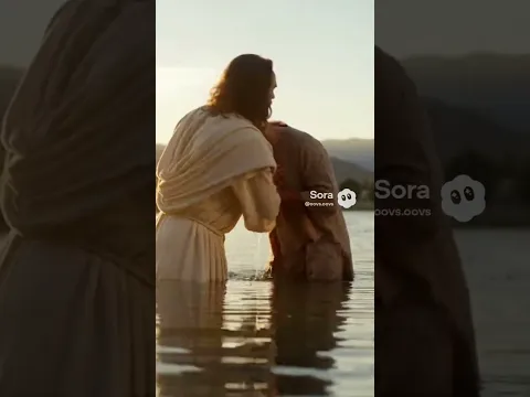 Baptism of Jesus Christ. #jesus #youtubeshorts