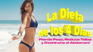 Dieta de 4 Días para Perder Kilos, Tallas y Barriga
