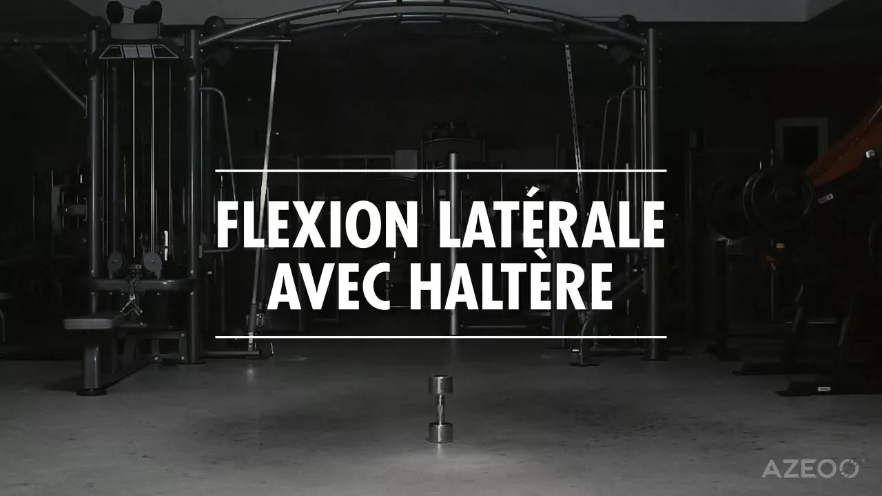 Image Inclinaison latérale avec haltère