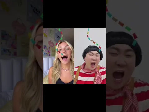 apparently it’s IMPOSSIBLE to eat all of them! #shorts #funny #gummybear #viral #viralvideo