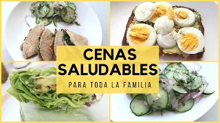 CENAS SALUDABLES PARA TODA LA FAMILIA | CENAS PARA BAJAR DE PESO | Erika Blop