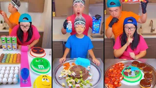 Minecraft cake vs chocolate cake ice cream challenge! 🍨 #minecraft #funny by Ethan Funny Family