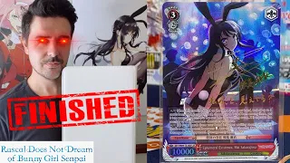 WEISS SCHWARZ: Rascal Doesn't Dream Of Bunny Girl Senpai ENG Set + Non Set COMPLETED