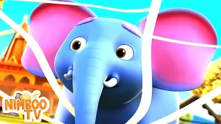 Ek Mota Hathi | एक मोटा हाथी | Hindi Rhymes for Kids | Lalaji Ne Cricket Khela | Kukdoo Koo
