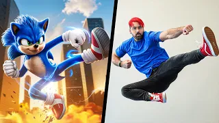 I Tried Stunts From Sonic The Hedgehog 3 IN REAL LIFE!