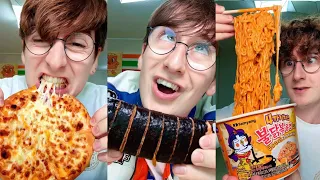 (FULL COMPILATION) Day 1-150 of ONLY Eating Food From a Korean Convenience Store!