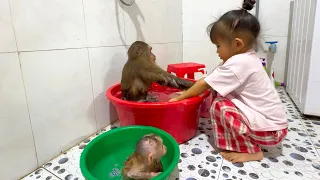 Too Cute! CUTIS Shyly Asks Yen Nhi to Bathe Him & BUEM