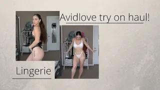 AVIDLOVE LINGERIE TRY ON HAUL!