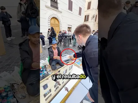 Iba a tirar el espejo pero se lo dio al artista para que pintase sobre él y quedó increíble